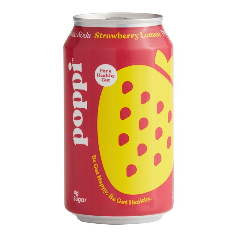 Poppi Strawberry Lemon Prebiotic Soda image number 1