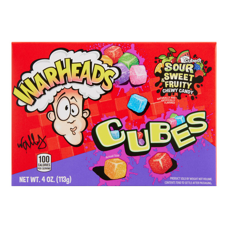 Warheads Cubes Chewy Candy Theater Box image number 1