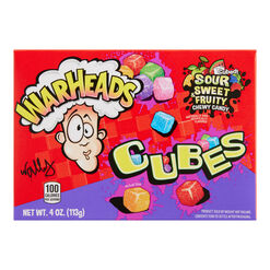 Warheads Cubes Chewy Candy Theater Box