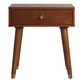 Noah Light Walnut Wood End Table with Drawer image number 1