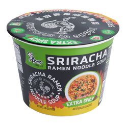 Sriracha Extra Spicy Ramen Noodle Soup Bowl Set of 2