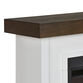 Whitwall White Wood Shiplap Electric Fireplace Mantel image number 2