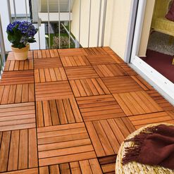 Outdoor Deck Tiles, Set of 10