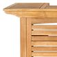 Acacia Wood Herrin Outdoor Bar Table with Shelves image number 4