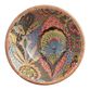 Janice Small Multicolor Enamel Wood Bowl image number 1
