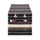 Navy Woven Textured Stripe Table Runner image number 0