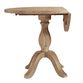 Jozy Round Weathered Gray Wood Drop Leaf Dining Table image number 3