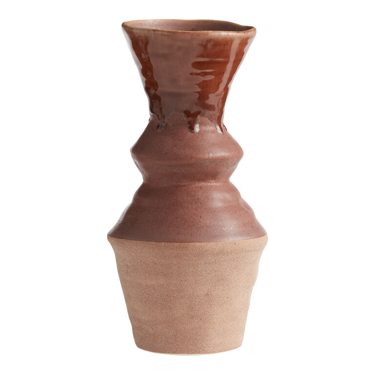Reactive Glaze Ceramic Stacked Vase image number 1