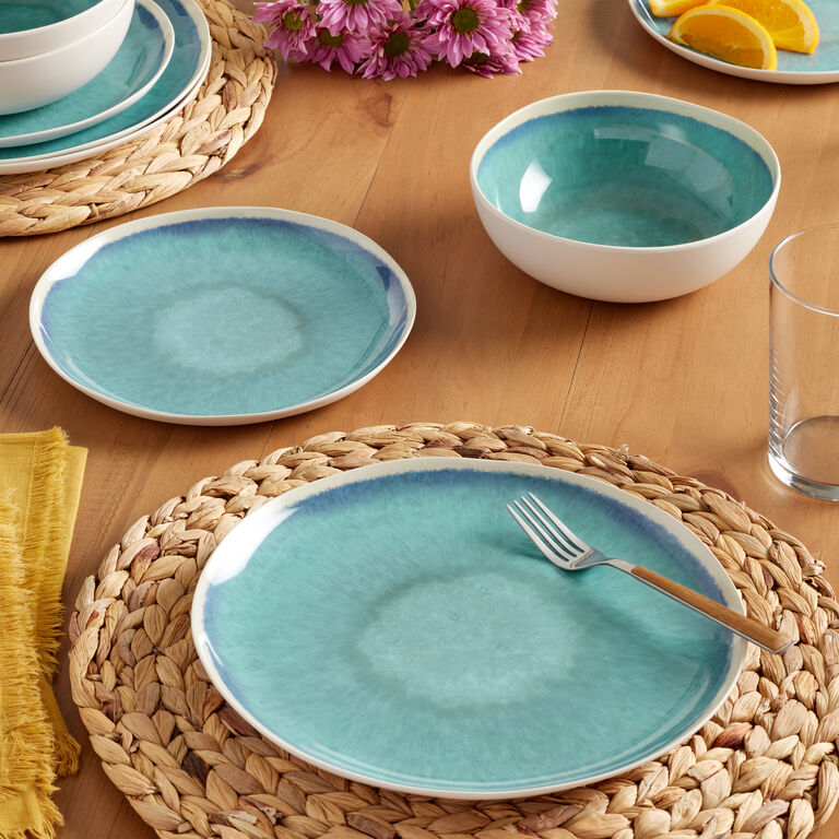 Blue Reactive Melamine Dinnerware Collection image number 1