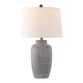 Jerlen Brown And White Organic Dot Table Lamp image number 2