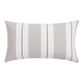 Sunbrella Linen Stripe Outdoor Lumbar Pillow image number 0