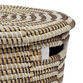 Libby Seagrass Checkered Basket With Lid image number 3