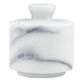 White Marble Salt Cellar with Lid image number 0