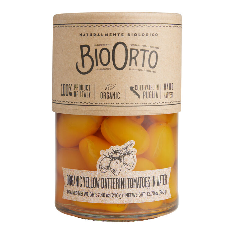 BioOrto Organic Whole Yellow Datterini Tomatoes in Water image number 1