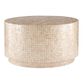 Round Gold Capiz Coffee Table image number 0