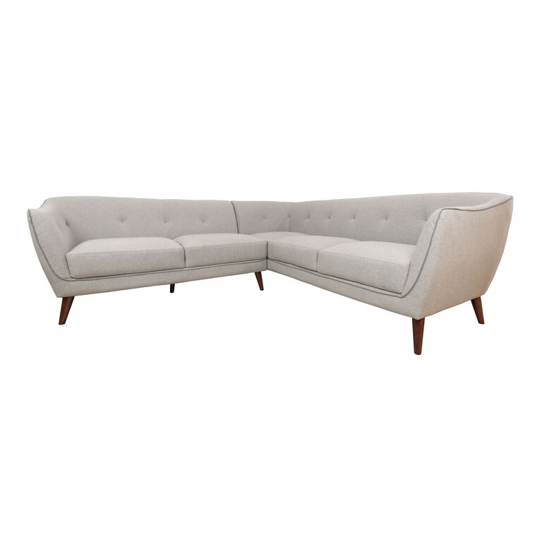 Nelson Mid Century 2 Piece Sectional Sofa image number 1