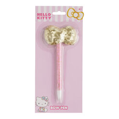 Hello Kitty Pink and Gold Bow Pen