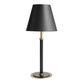 Arlo Black and Brass Metal Empire Shade Table Lamp image number 0