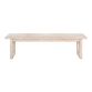 Blythe Whitewash Reclaimed Pine 3 Seater Dining Bench image number 1