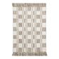 Checkerboard Stripe Woven Cotton Area Rug image number 0