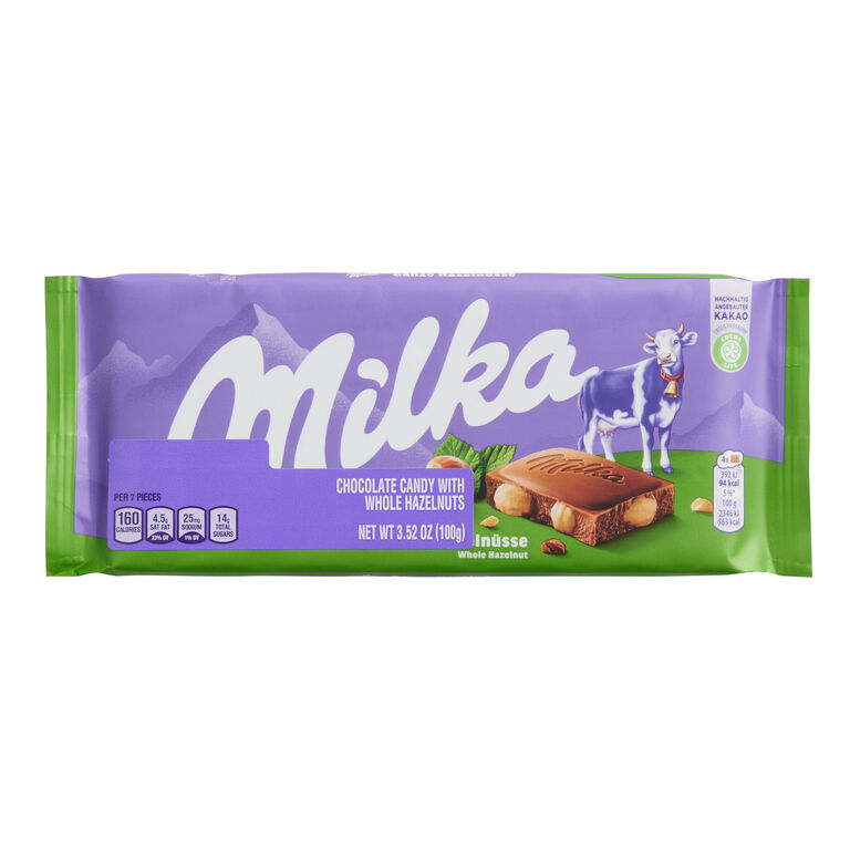 Milka Whole Hazelnut Milk Chocolate Bar image number 1