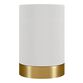 Lina Metal And Linen Cylinder Accent Lamp image number 0