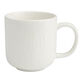 Stella White Textured Ceramic Mug image number 0