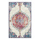 Maria Ivory and Red Medallion Area Rug image number 0