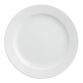 Coupe White Porcelain Wide Rim Dinner Plate