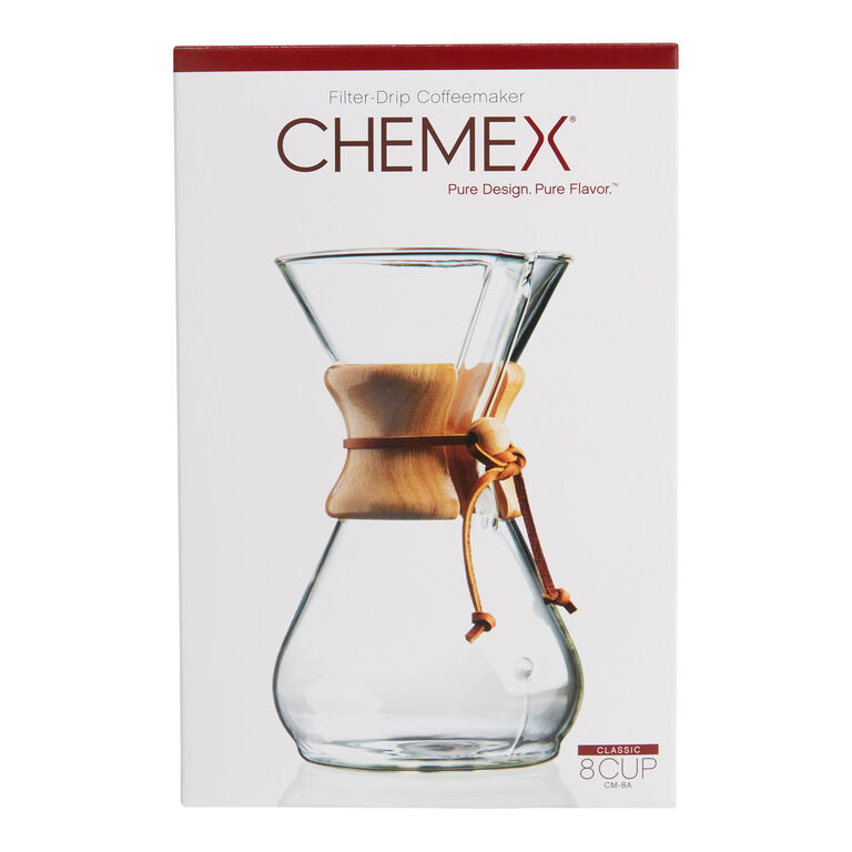 Chemex 8 Cup Glass Pour Over Coffee Maker image number 3