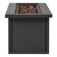 Mila Weathered Slate Steel Gas Fire Pit Table image number 4