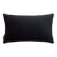 Black And Ivory Geometric Indoor Outdoor Lumbar Pillow image number 2