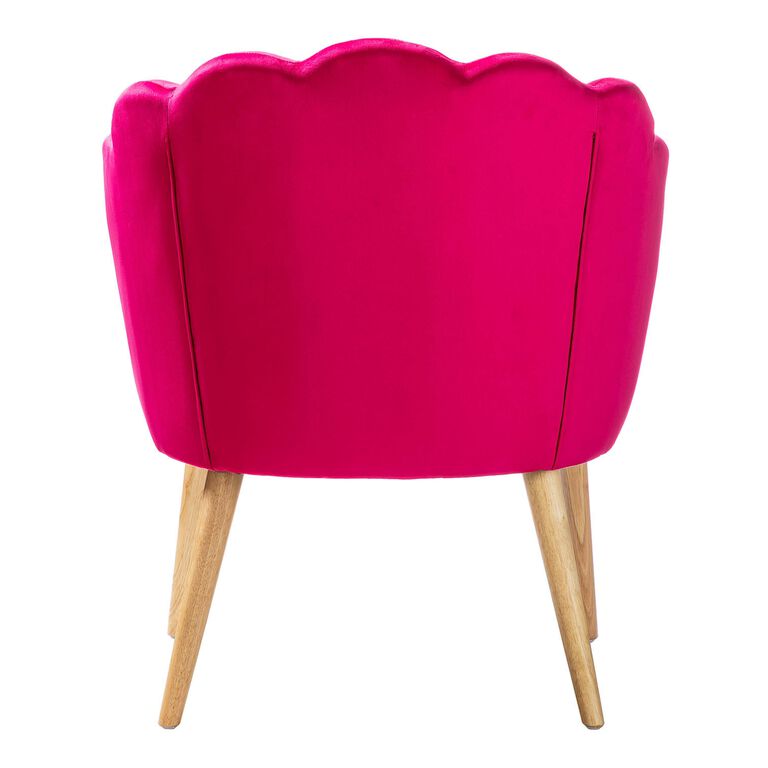 Margery Velvet Scalloped Upholstered Chair image number 4