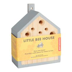 Kikkerland Wooden Little Bee House