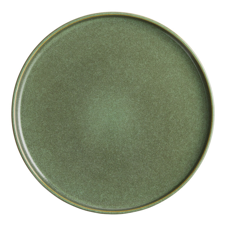 Grove Green Speckled Reactive Glaze Dinner Plate image number 1