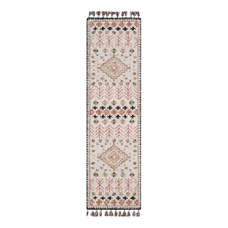 Aelin Ivory and Spice Tufted Wool Area Rug image number 2