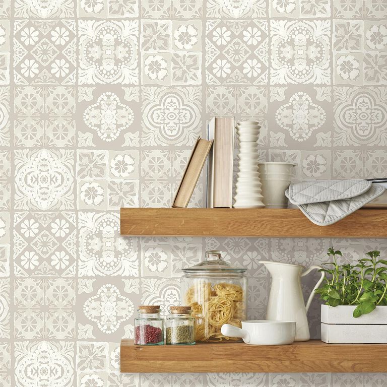 Mosaic Tile Peel and Stick Wallpaper image number 3