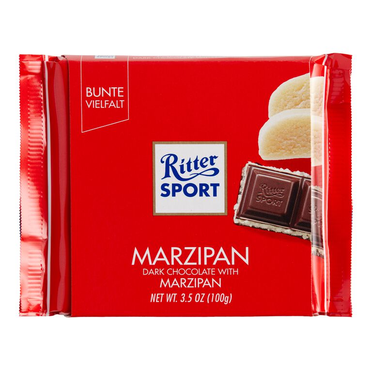 Ritter Sport Marzipan Dark Chocolate Bar image number 1