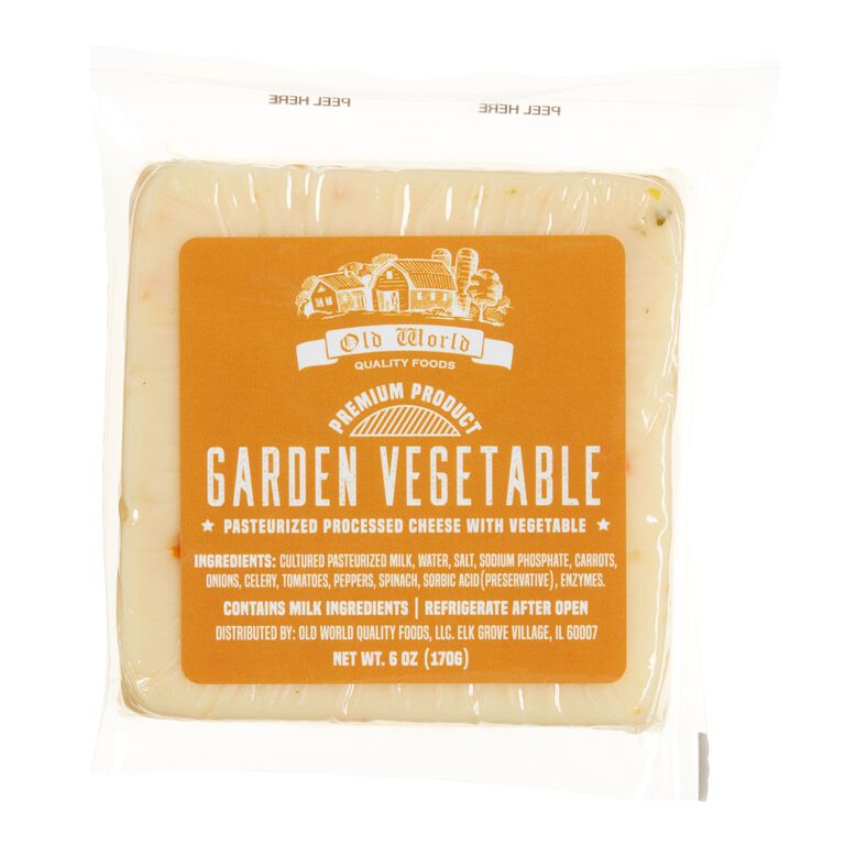 Old World Garden Vegetable Cheddar Cheese image number 1