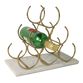 Marble and Gold 6 Bottle Wine Rack image number 2