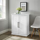 Orsman White Wood Farmhouse Stackable Storage Cabinet image number 1
