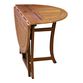 Danner Round Eucalyptus Wood Folding Outdoor Dining Table image number 1