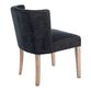 Vida Black Tufted Upholstered Dining Chair Set of 2 image number 3