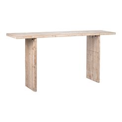Tyne Aged White Reclaimed Pine Console Table