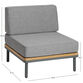 Andorra Modular Outdoor Sectional Armless Chair image number 6