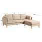 Noelle Oatmeal Woven Sofa and Ottoman image number 3