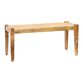 Astrud Wood and Rattan Cane Bench image number 1
