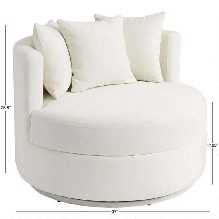 Rico Oversized Upholstered Swivel Chair image number 6