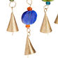 Gold Metal Dragonfly and Multicolor Bead Wind Chime image number 1