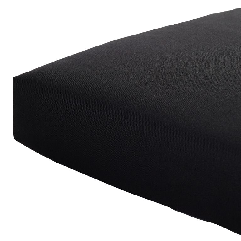Sunbrella Black Canvas Outdoor Chaise Lounge Cushion image number 2